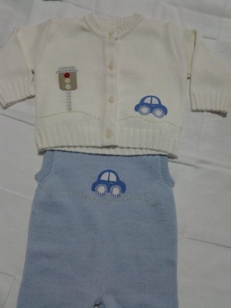 Conjunto na cor Azul Desenho carro